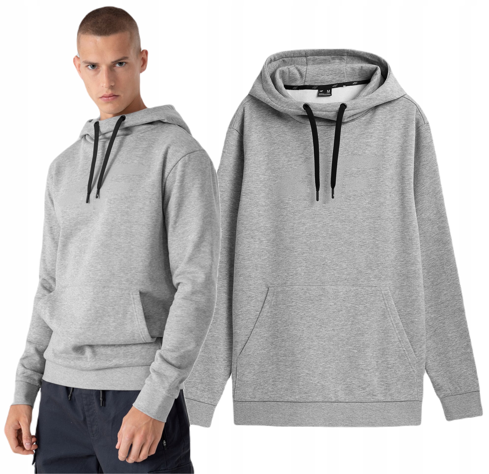 

Bluza Dresowa Z Kapturem 4F Kangurek BLM352 3XL