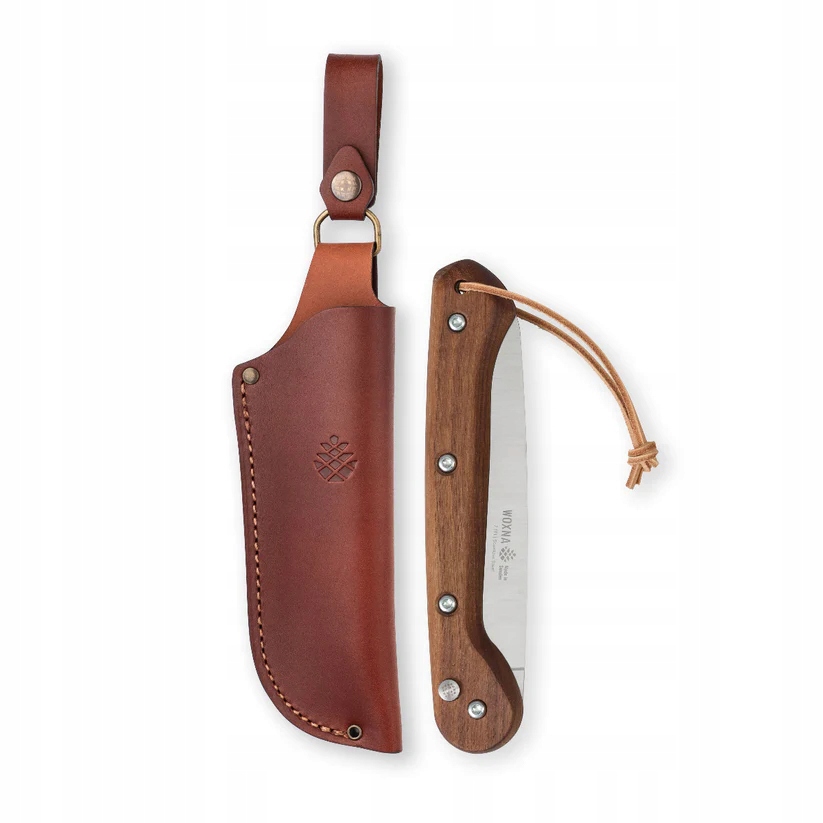 Bushcraftová pila Premium 180 mm kožená Pochva Nerezová Ocel