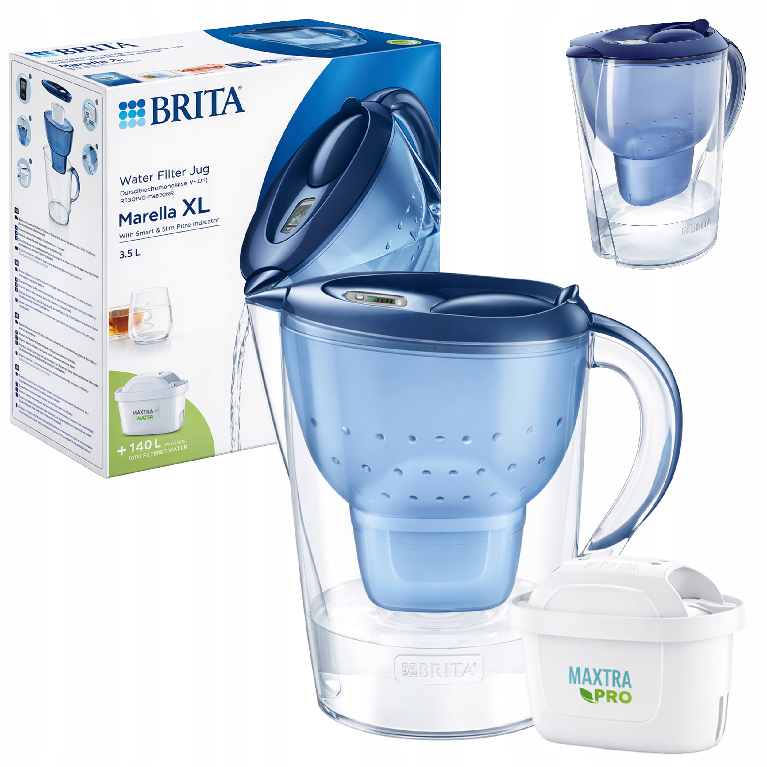 Filtrační konvice Brita na vodu Marella XL 3,5 l náplň Maxtrapro