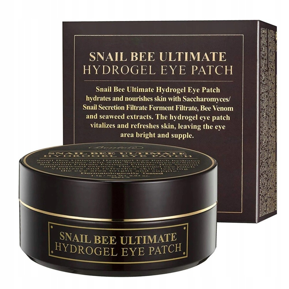 Benton Snail Bee Ultimate Hydrożelowe Náplasti Pod Oči Hlemýždí sliz 60 kusů