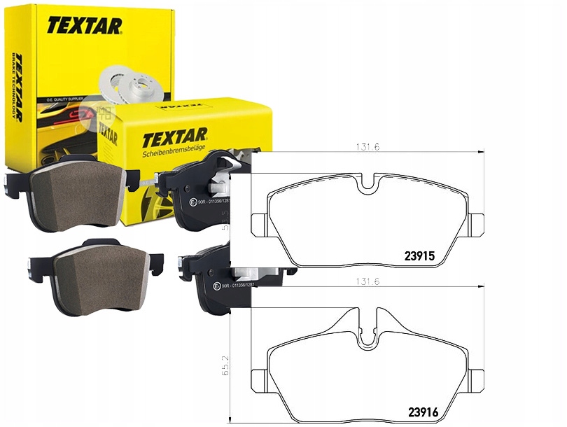Sada Brzdových Destiček Textar 34112288854 341