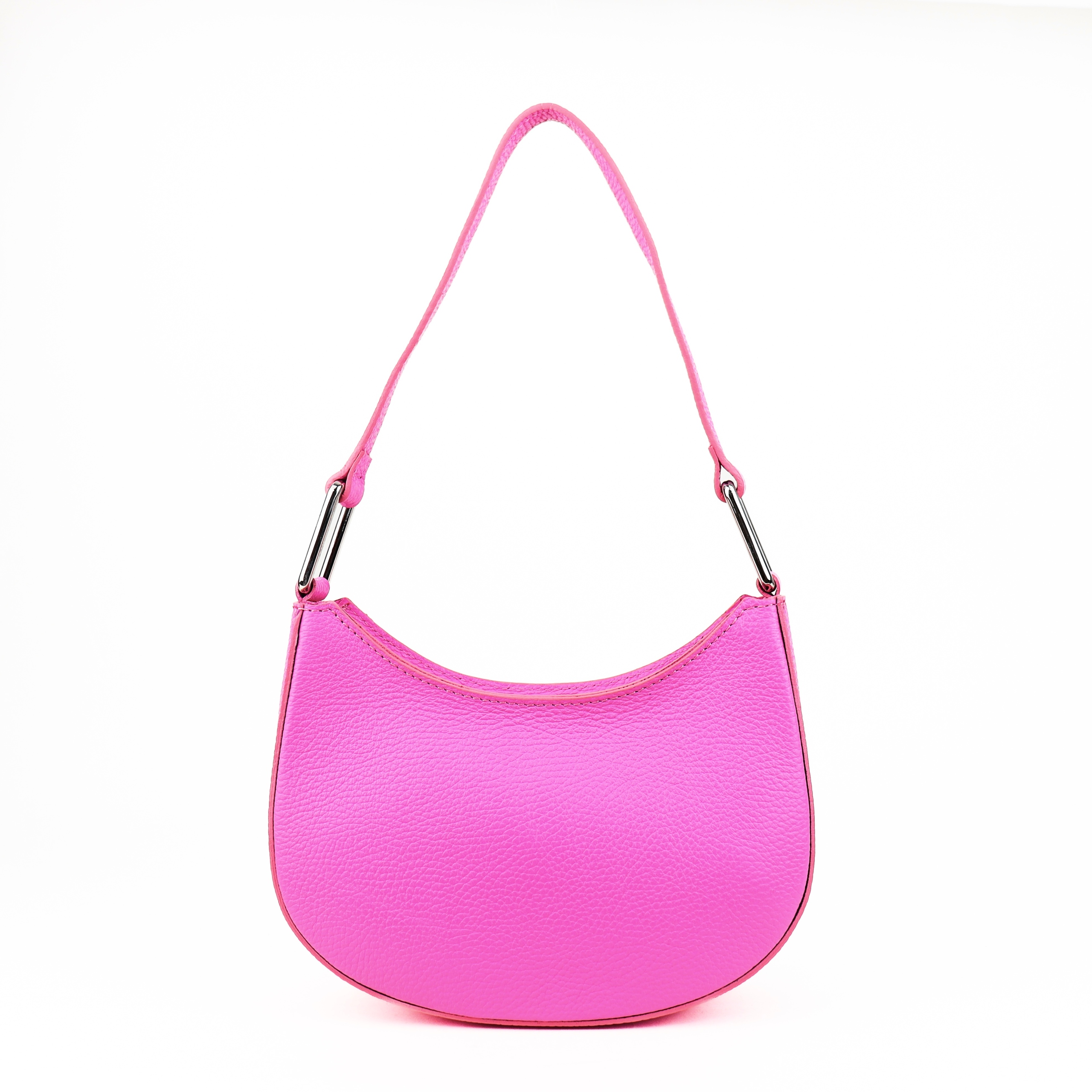 Dámská kabelka, přírodní kůže Sola-M Růžová