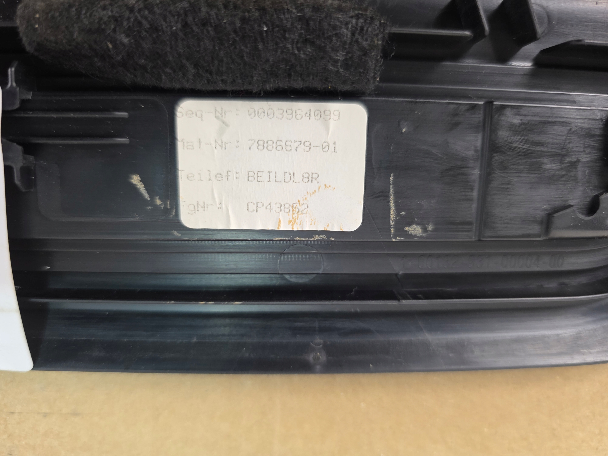 moulding threshold front BMW M5 G90 7886679