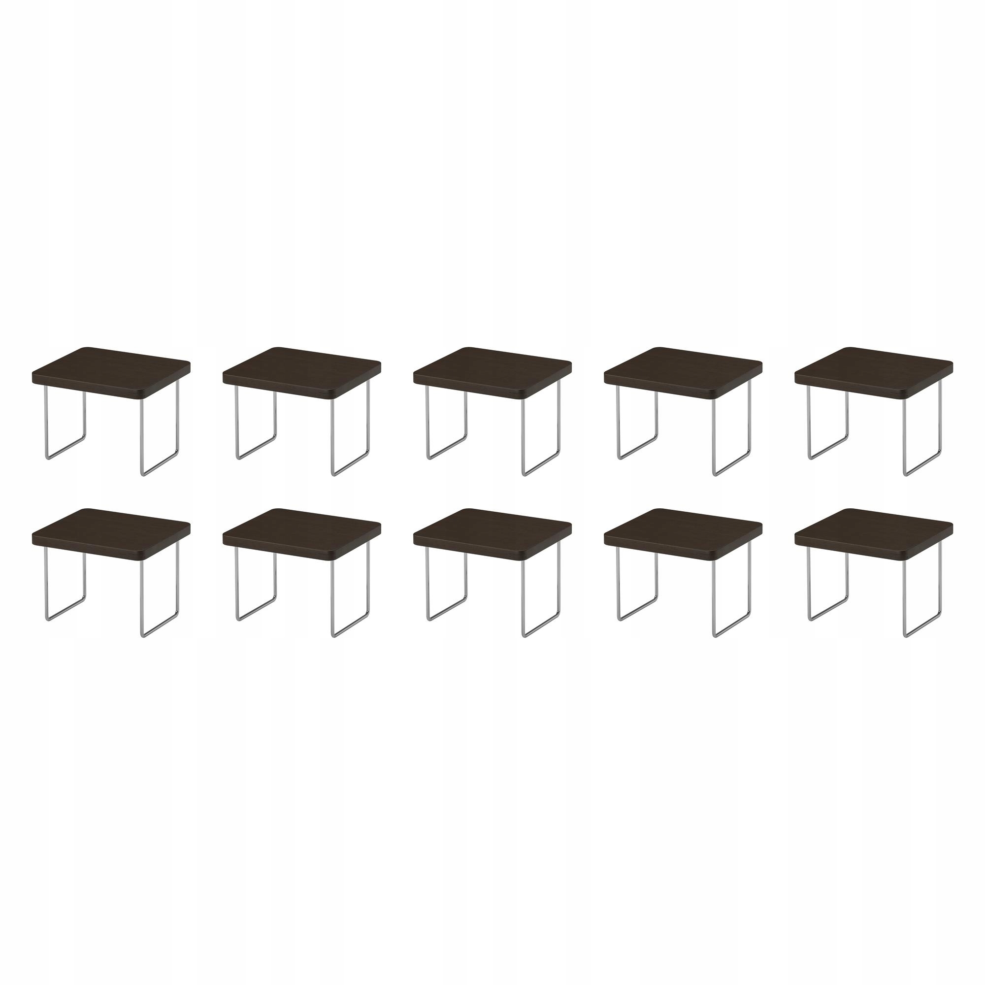 10 ks Podstavec na loketní opěrku Tmavě hnědý, nastavitelný