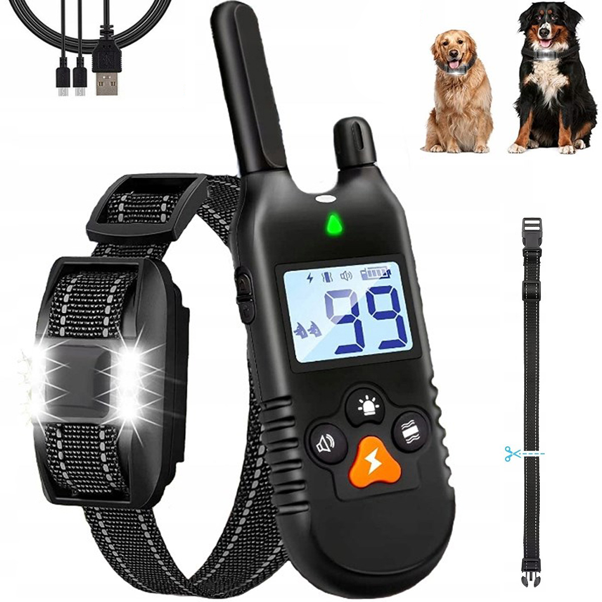 Elektrický Výcvikový Obojek Pro Psa Pro Trénink Výcviku Účinný Dálkové Ovládání