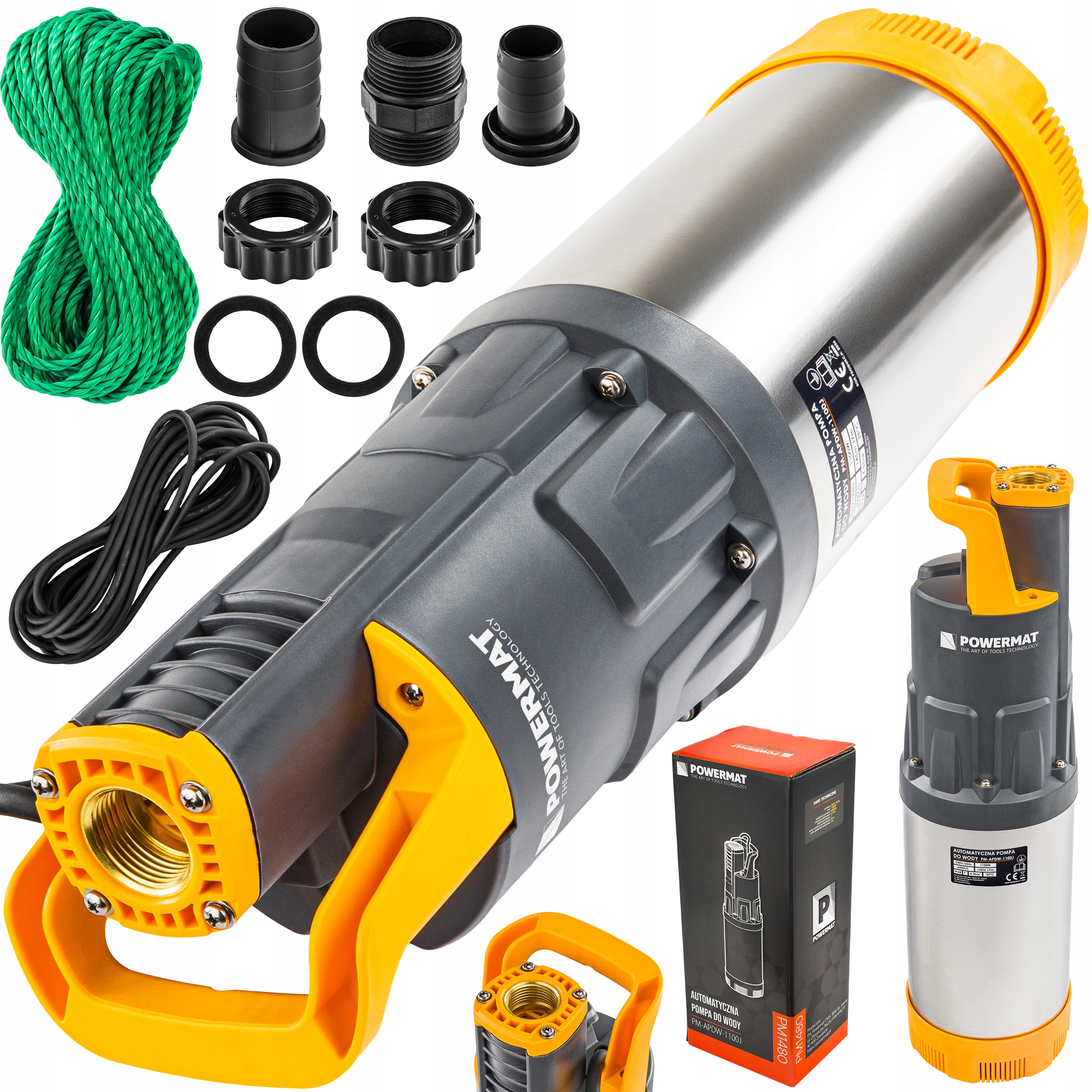 Automatyczna Pompa Do Wody Deszczowej Studni Zatapialna Ogrodowa 6000 L/h