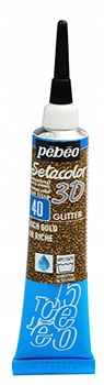 Setacolor 3D Glitter 20ML Rich Gold
