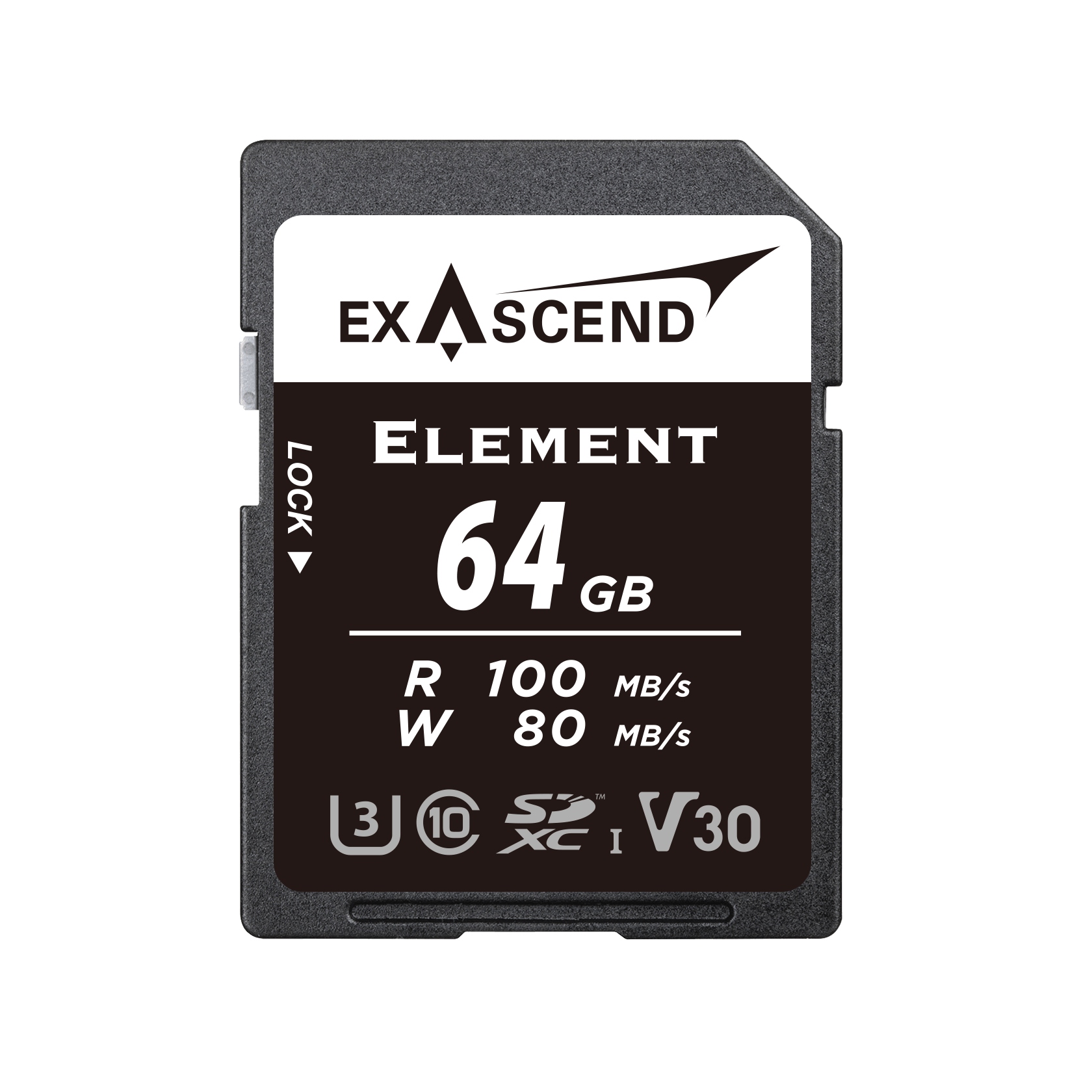 Paměťová karta Exascend Element Uhs-i Sd V30 64GB