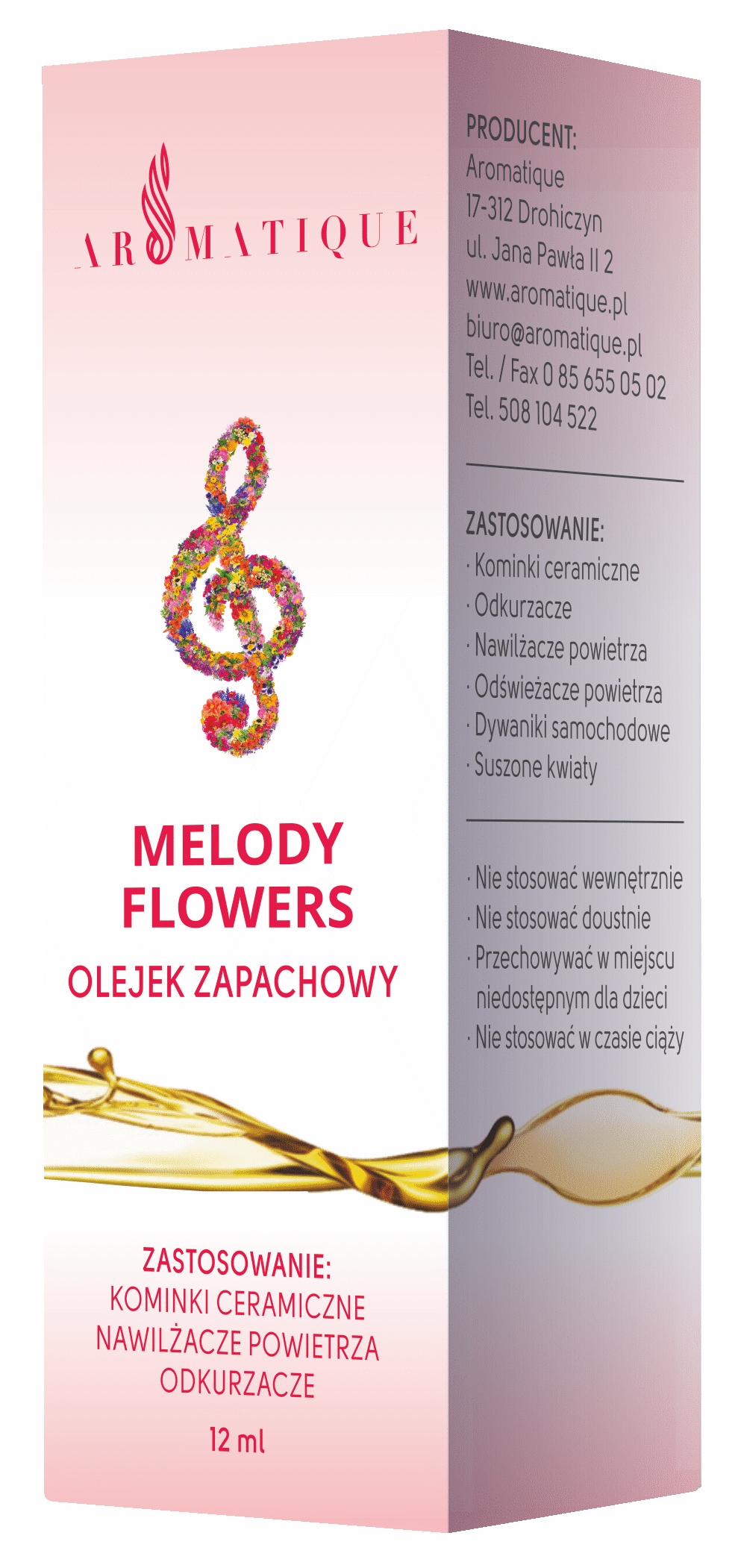 

Melody Flowers Olejek Zapachowy Aromatique 12 ml