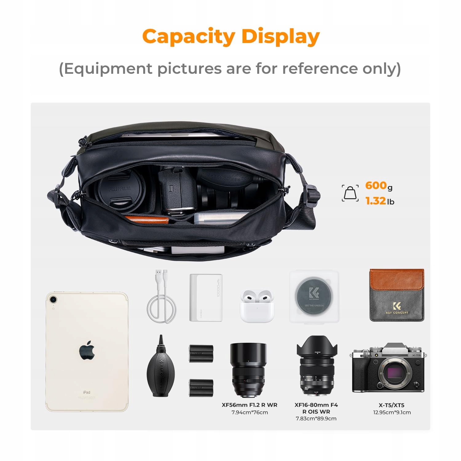 K&F CONCEPT Plecak Na Aparat Dla Fotografów Canon Nikon Sony DJI — miniatura 2
