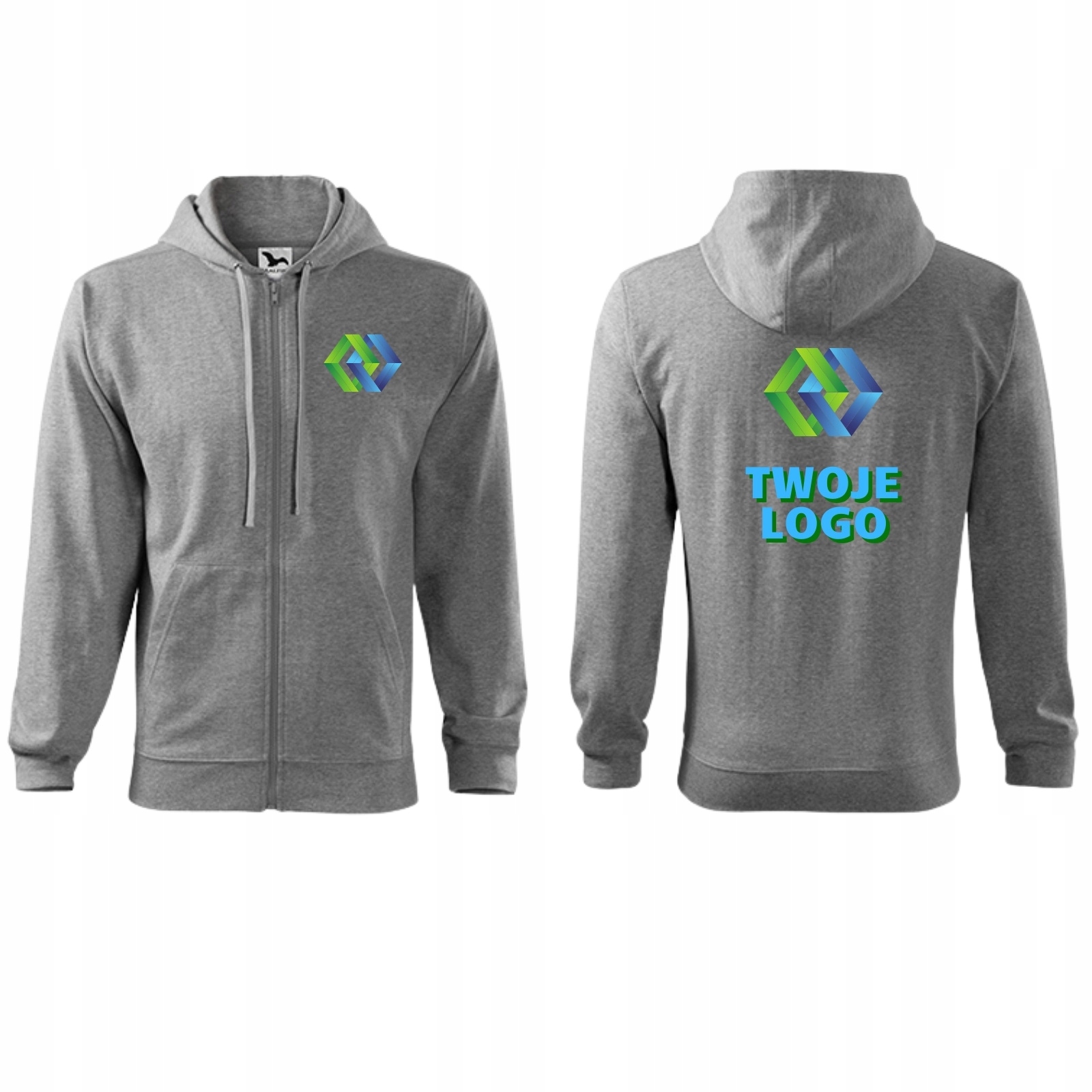 

Bluza robocza rozpinana z twoim nadrukiem/logo