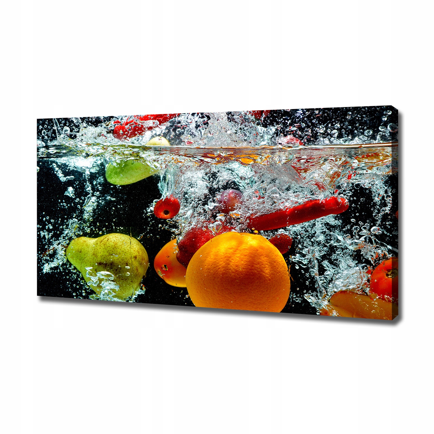 

Foto obraz na płótnie Owoce pod wodą 120x60 cm