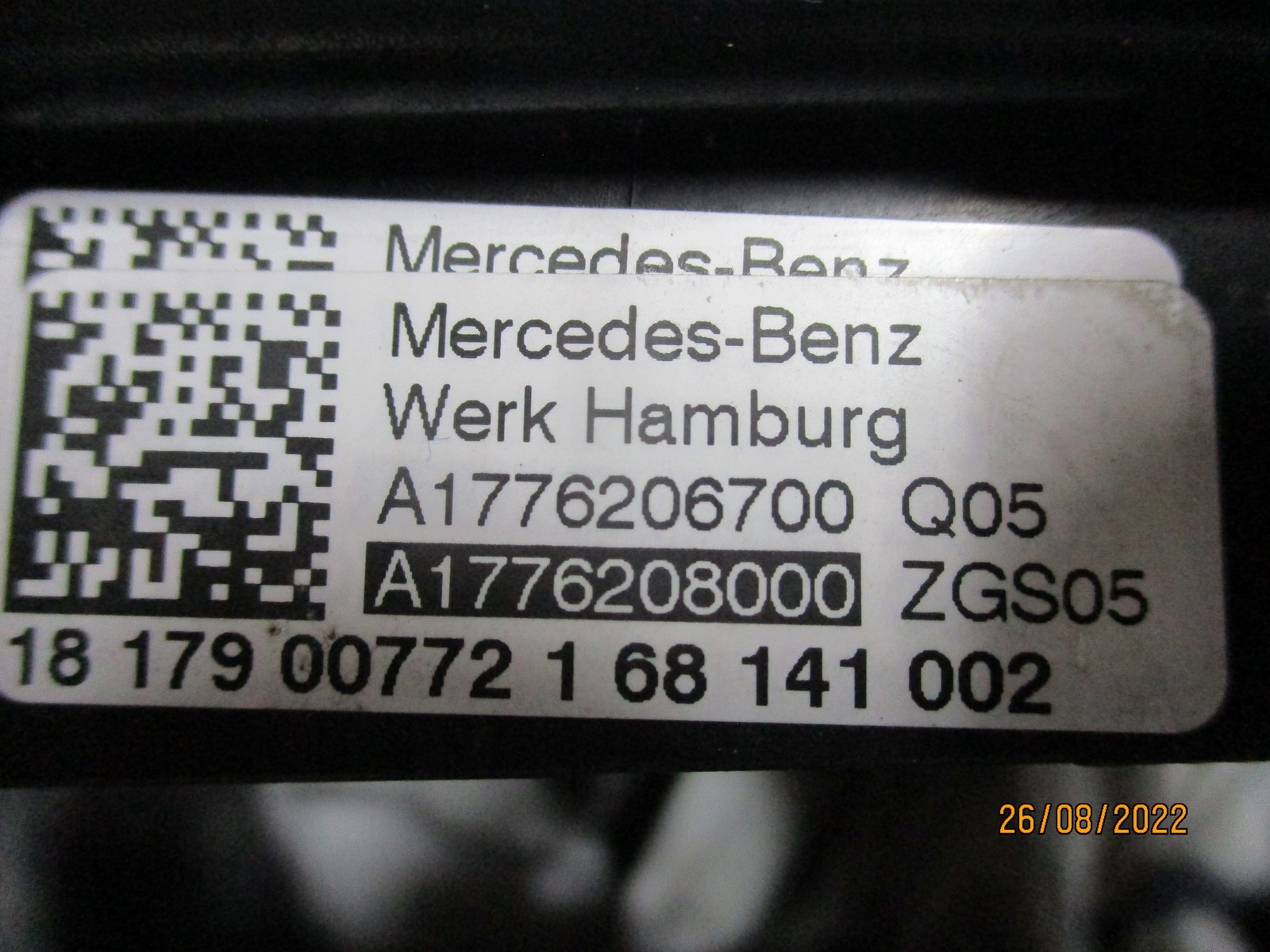 support panel for radiators pillar MERCEDES AKLASA 177