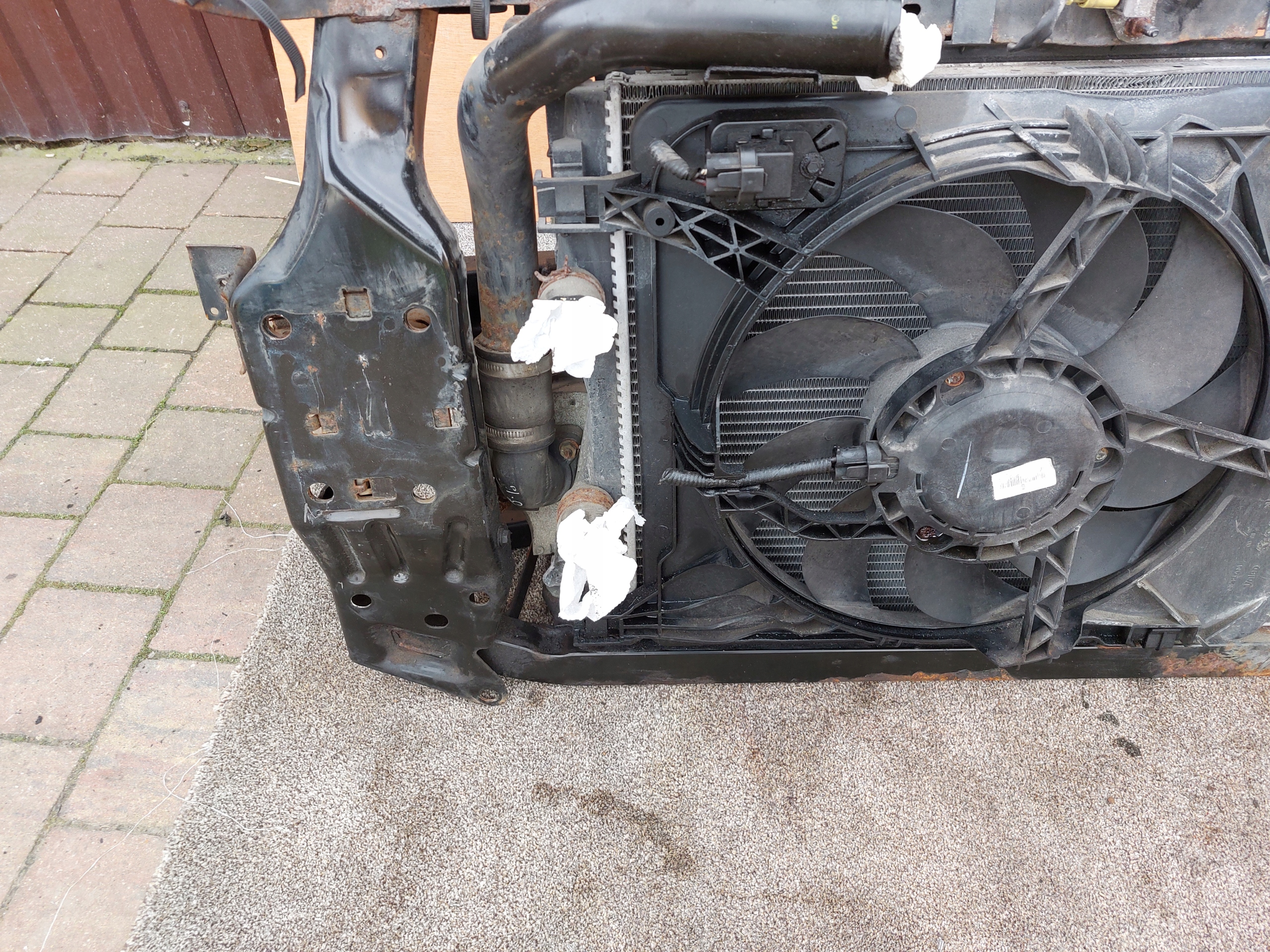 support panel for radiators NISSAN QASHQAI and J10 1.5DCI before LIFT