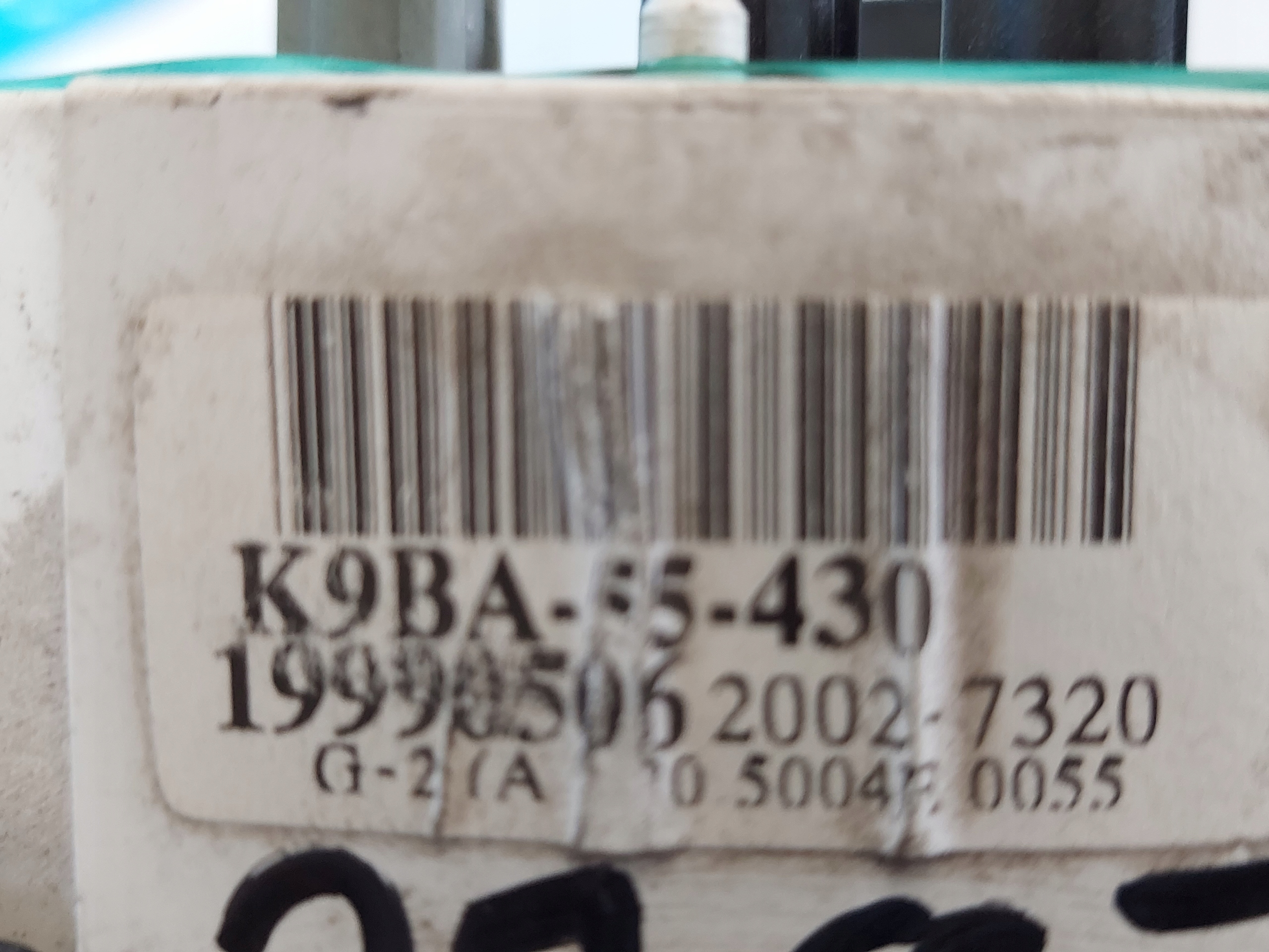 dials clock KIA CLARUS GC 1.8 B K9BA55430