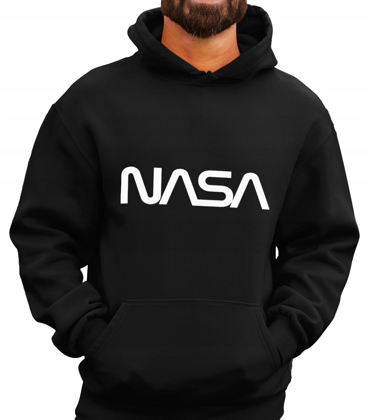 Nasa Tepláková Mikina S Kapucí S Potiskem