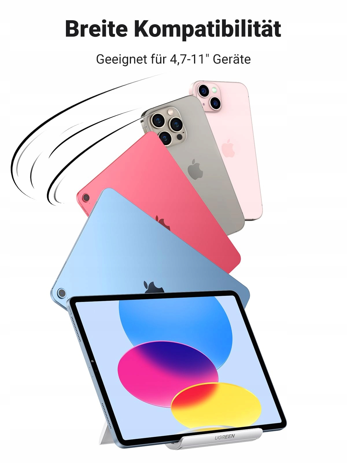UGREEN Stojak Na Tablet Kompatybilny Z iPad Galaxy Tab Huawei iPhone — miniatura 7