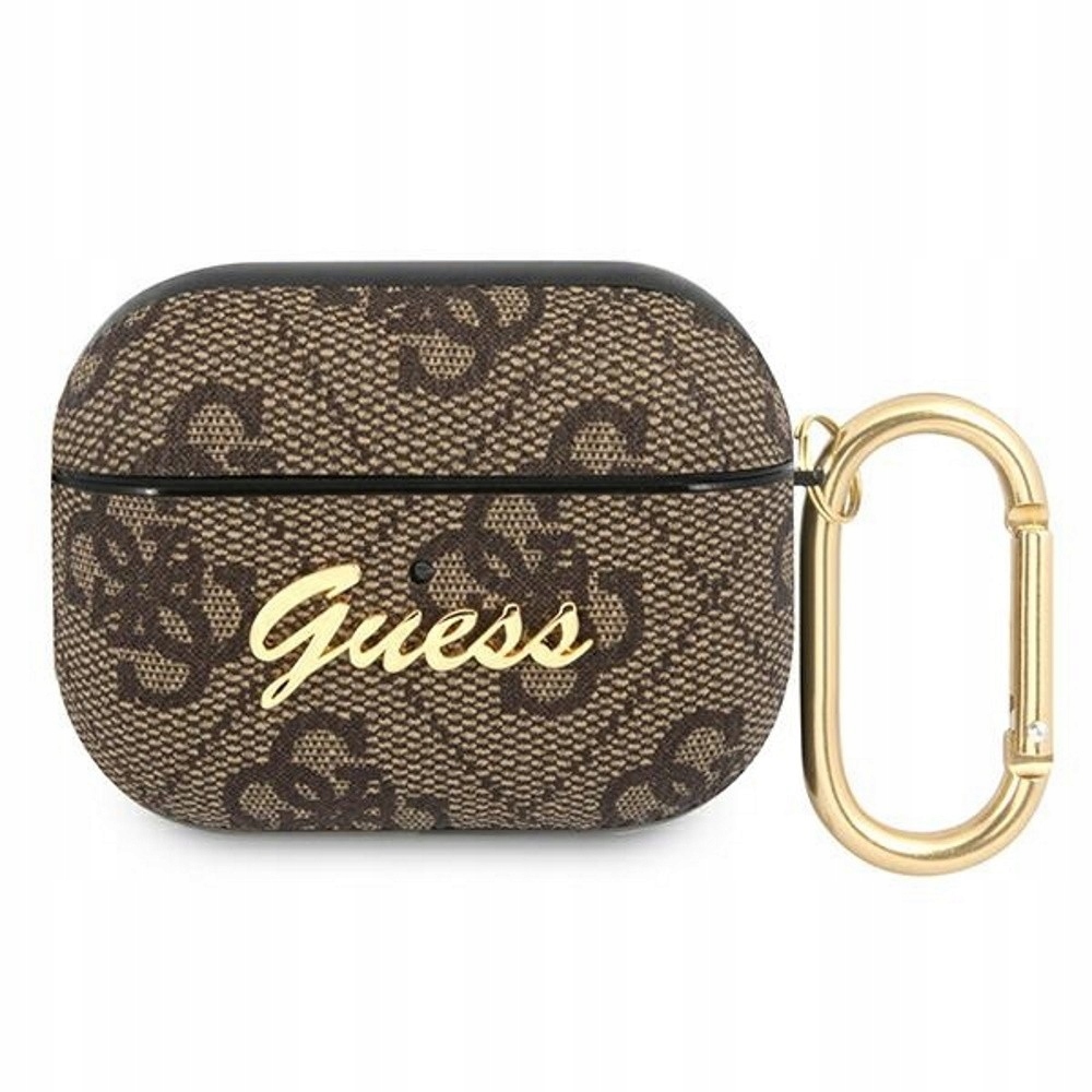 Etui Guess GUAP4GSMW do AirPods Pro brązowe