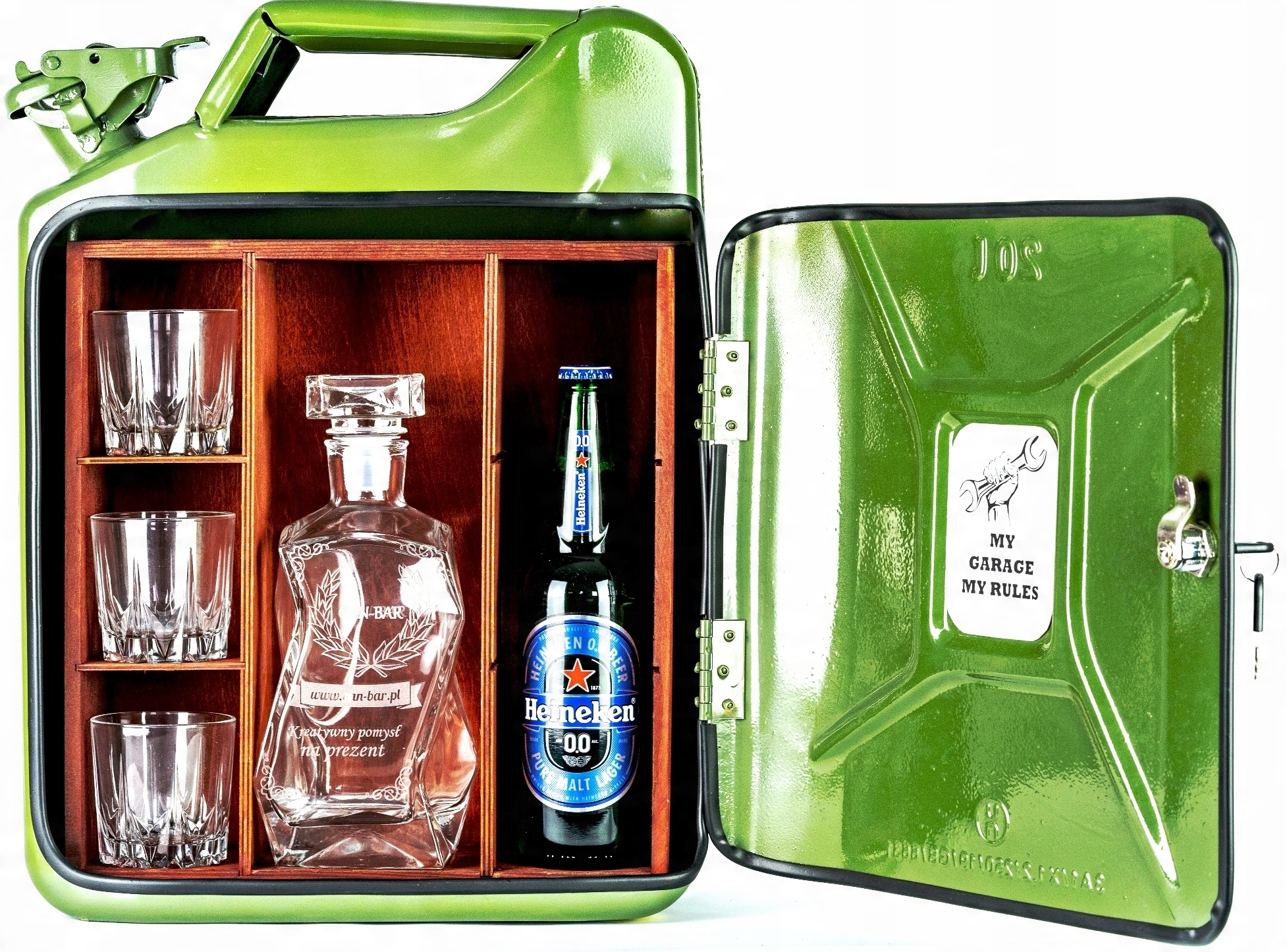 

kanister schowek na whisky alkohol minibar barek