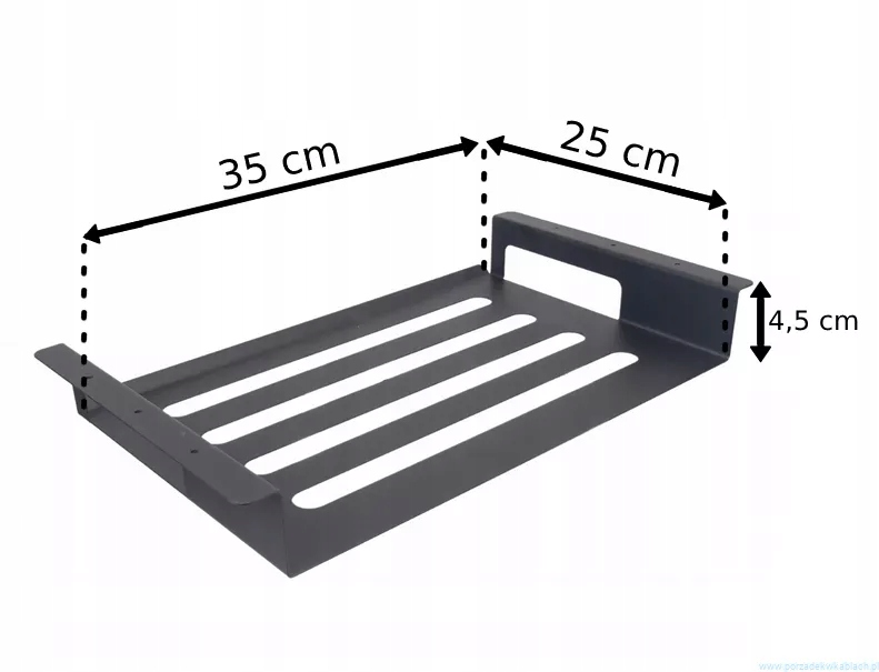 Półka na laptopa 13' pod blat biurka Organizer Podstawka Szuflada wz.B