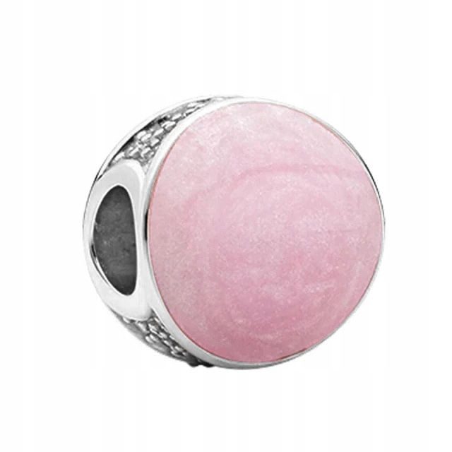 Stříbrný přívěsek Ag 925 Růžový smalt 400222CHR