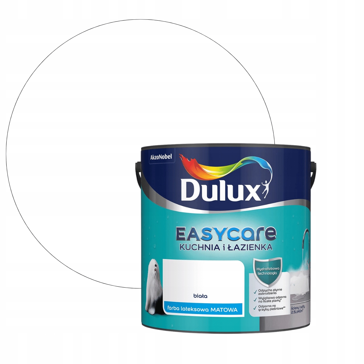 Dulux Easycare Kuchnia Łazienka 2,5L Biała Matowa