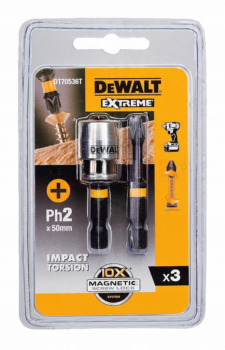 

Końcówki wkrętarskie udarowe Torsion 2xPH2 uchwy