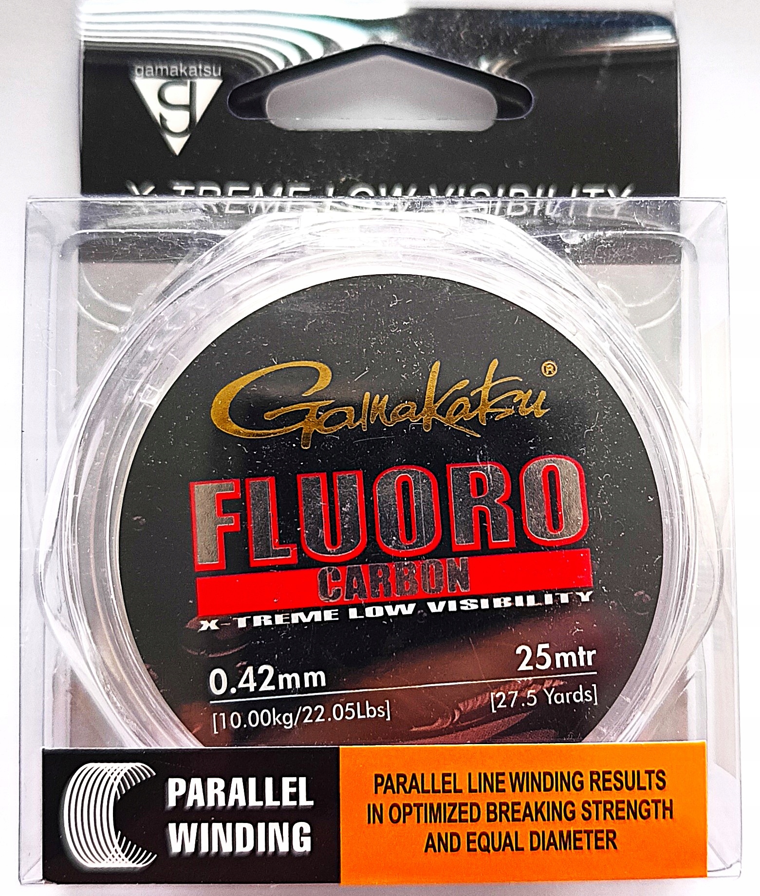 FluoroCarbon G-Line Gamakatsu 0,42 mm 10 kg 25 m
