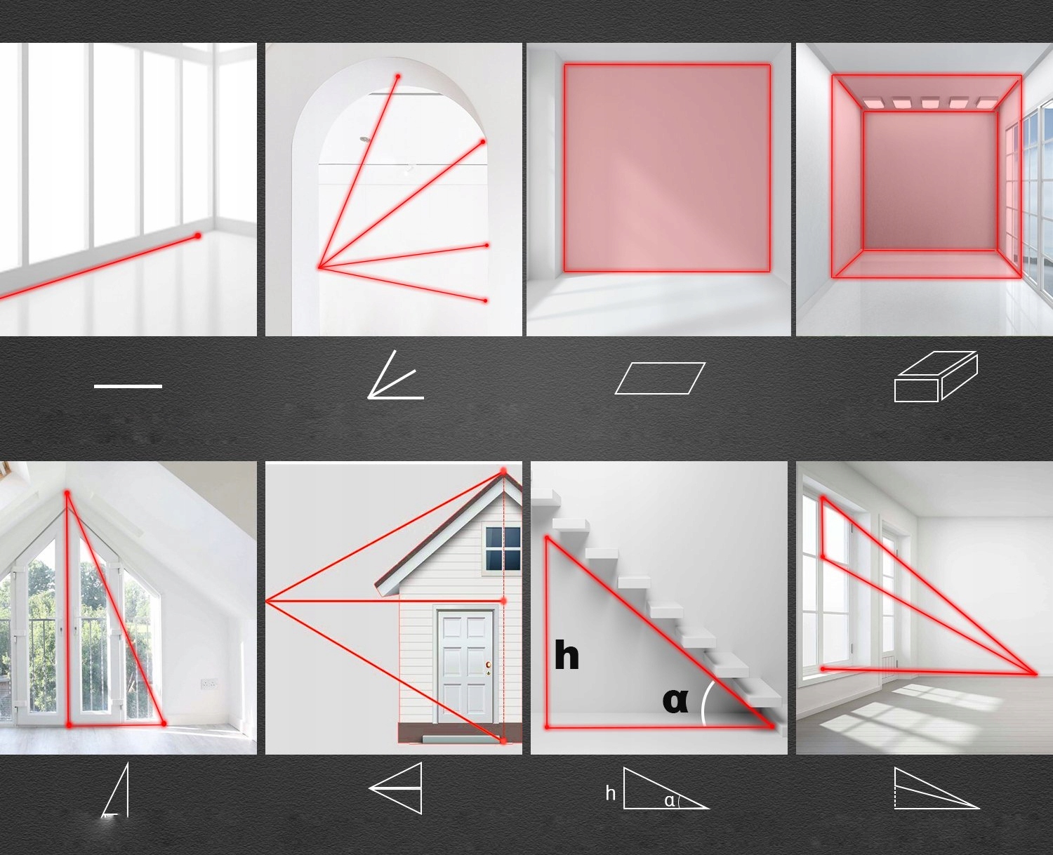 DALMIERZ LASEROWY MIERNIK ODLEGŁOŚCI 50m TACKLIFE Marka inny
