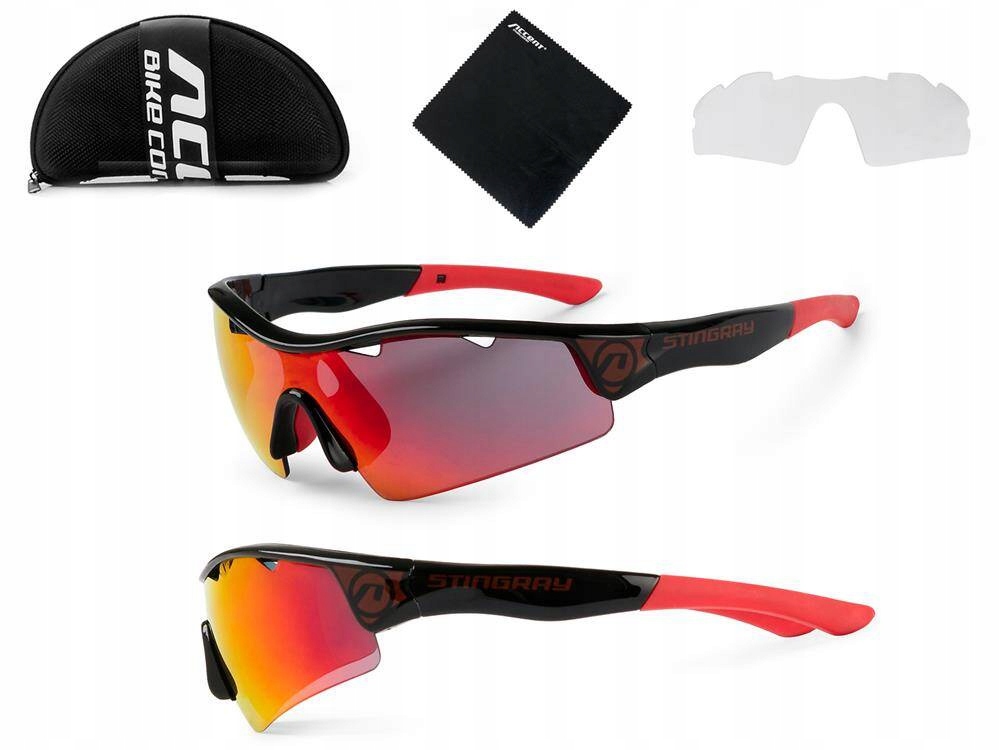 Cyklistické sluneční brýle Accent Stingray 2 páry čoček