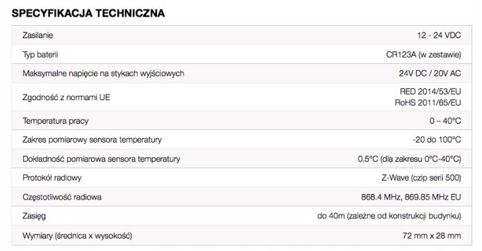 Fibaro Flood Sensor Marka FIBARO
