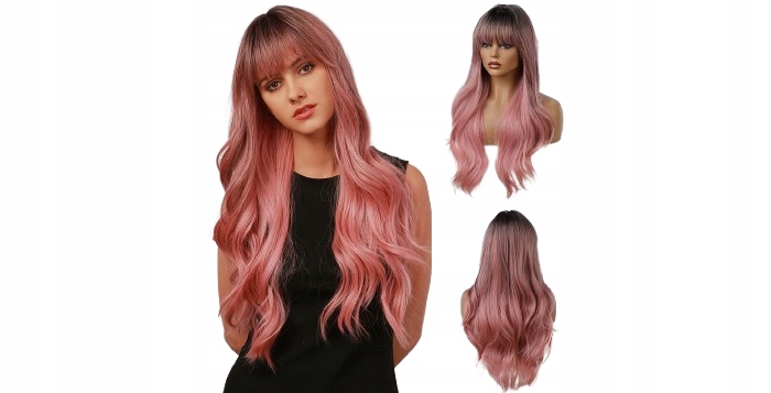 Esmee Dámská Paruka Pink Ombre 70 CM 1F47
