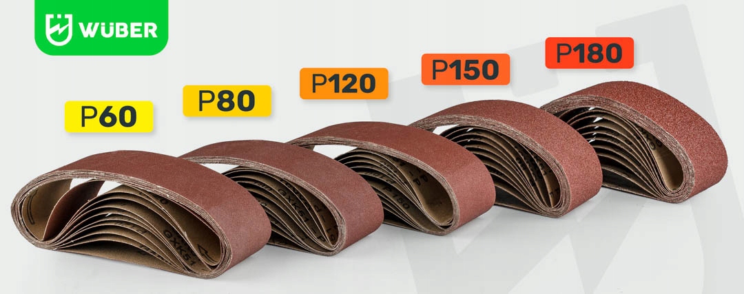 PAS BEZKOŃCOWY PAPIER ŚCIERNY TAŚMA P150 533x75MM DO SZLIFIERKI TAŚMOWEJ Gradacja P150