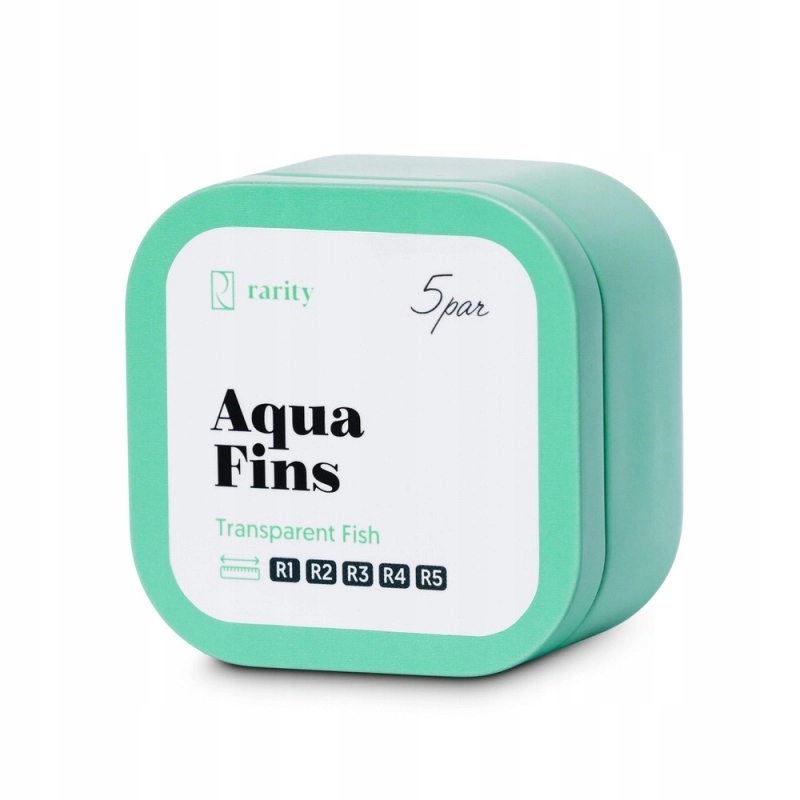 Silikonové válečky Rarity Aqua Fins 5 párů
