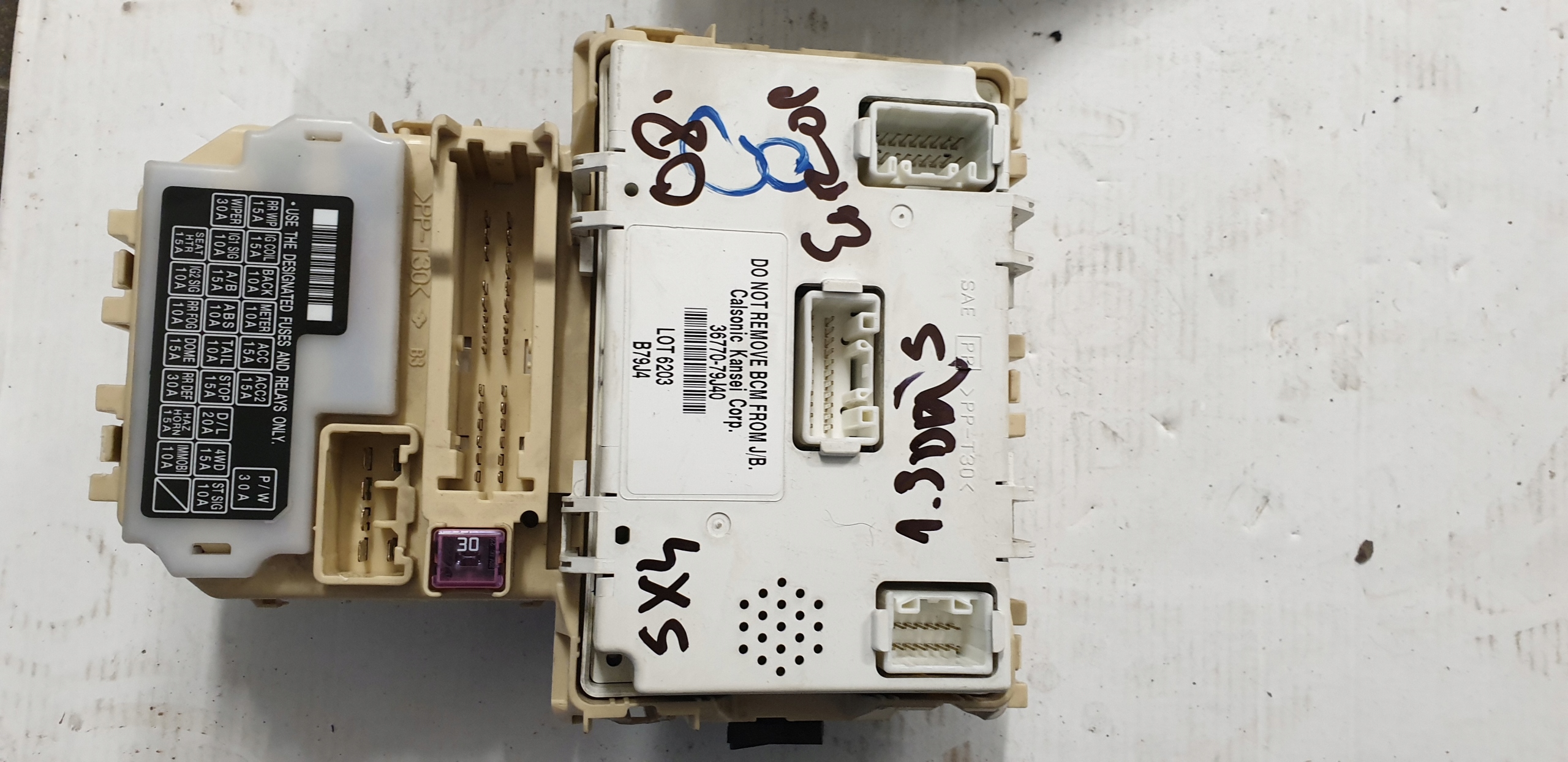 module control unit BSI SEDICI SX4 2006- 36770-79J40