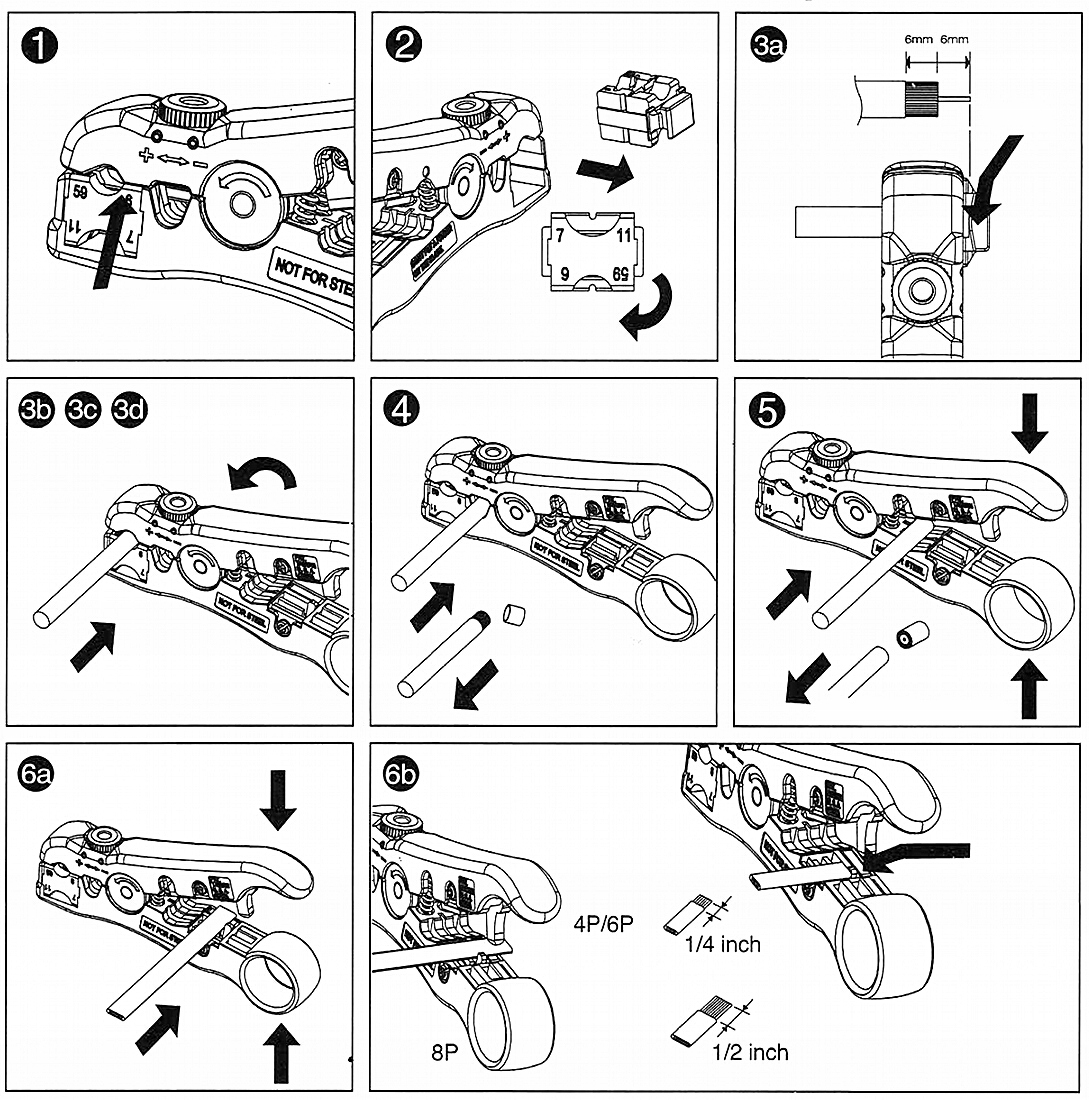 Ściągacz izolacji HT-352 żółty Marka Inna