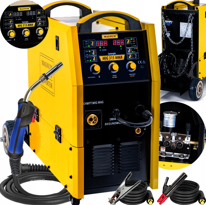 Invertorová Svářečka Migomat Magnum Mig 315 Mma Synergie 4x4 2T/4T Tig Vrd