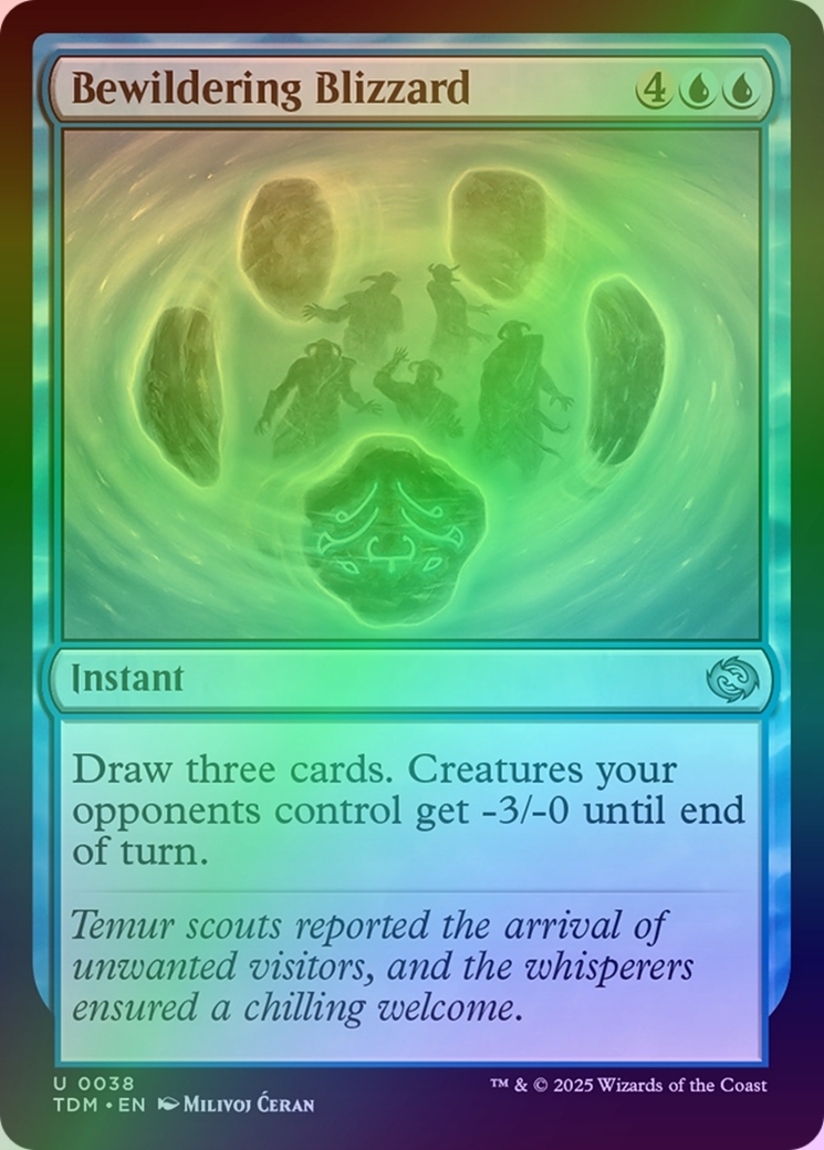 [mtg] Bewildering Blizzard (tdm) *foil*