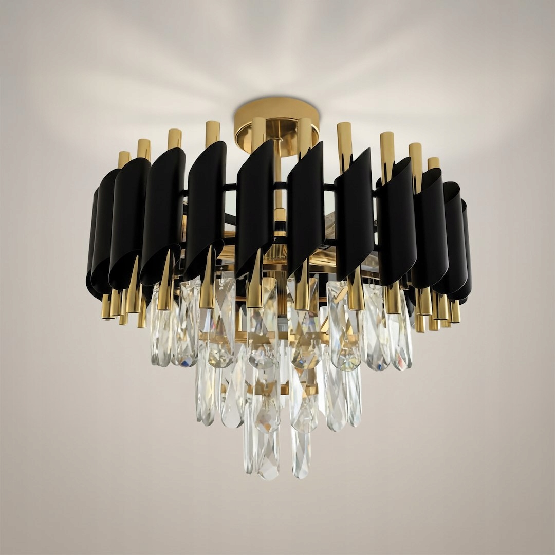 Stropní svítidlo křišťálová Milagro Cristal 5xE14 10W Led 38 cm