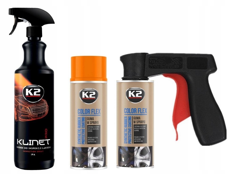 K2 GUMA FOLIA SPRAY PISTOLET ODTLUSZCZACZ POMARAN