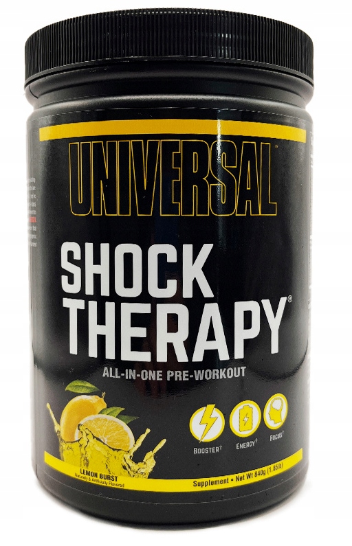 Universal Shock Theraphy Pre-workout Pumpa Stack Síla 840 g Citron Lemon