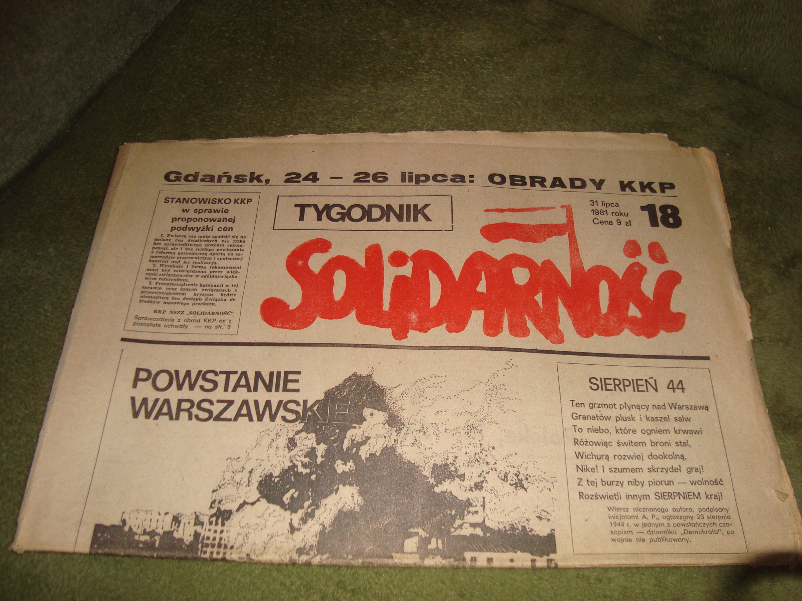 Tygodnik SOLIDARNOŚĆ 1981 rok