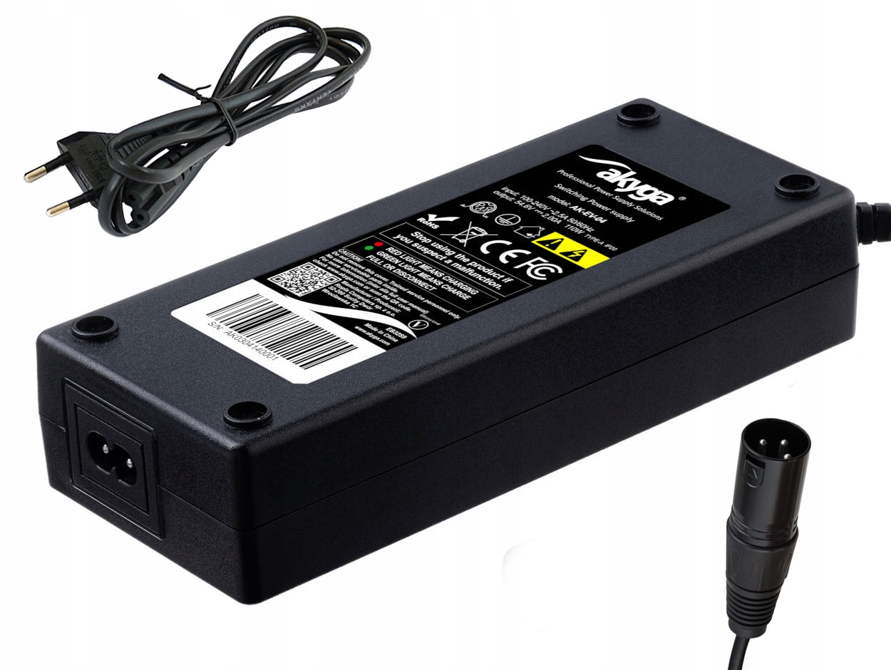 

Ładowarka Pojazdów Elektrycznych 54.6V 2A Cannon