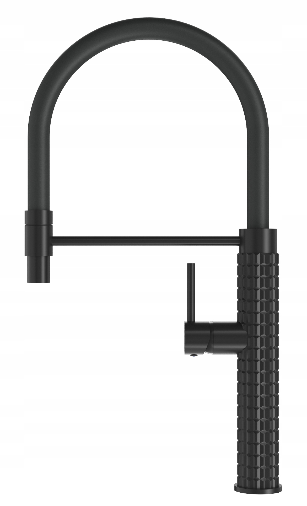 Čierna Kuchynská Batéria S Flexibilným Výtokom, Kohútik Do Umývadla, Moderný Fano