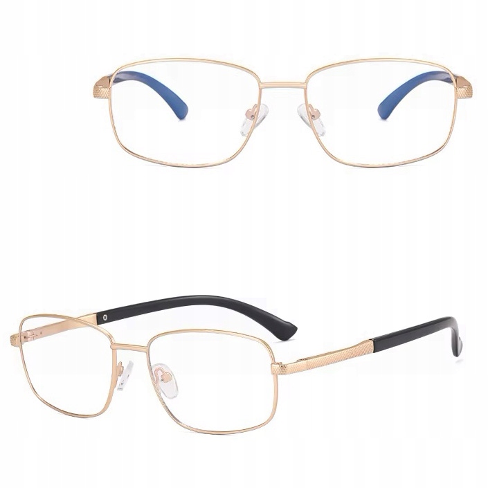 Pánské brýle Bez Dioptrií Blue Light pro počítač Ocelové obroučky Příslušenství
