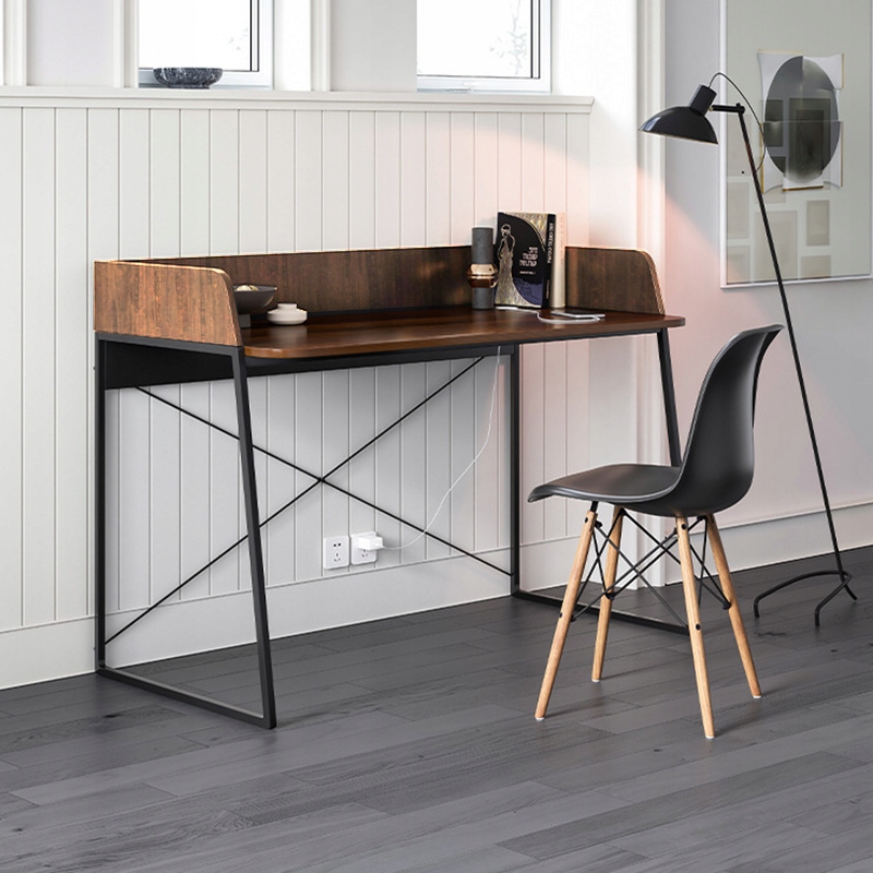 BIURKO KOMPUTEROWE CIEMNO BRĄZOWE POD LAPTOP STOLIK NOWOCZESNE 100 CM Marka inna