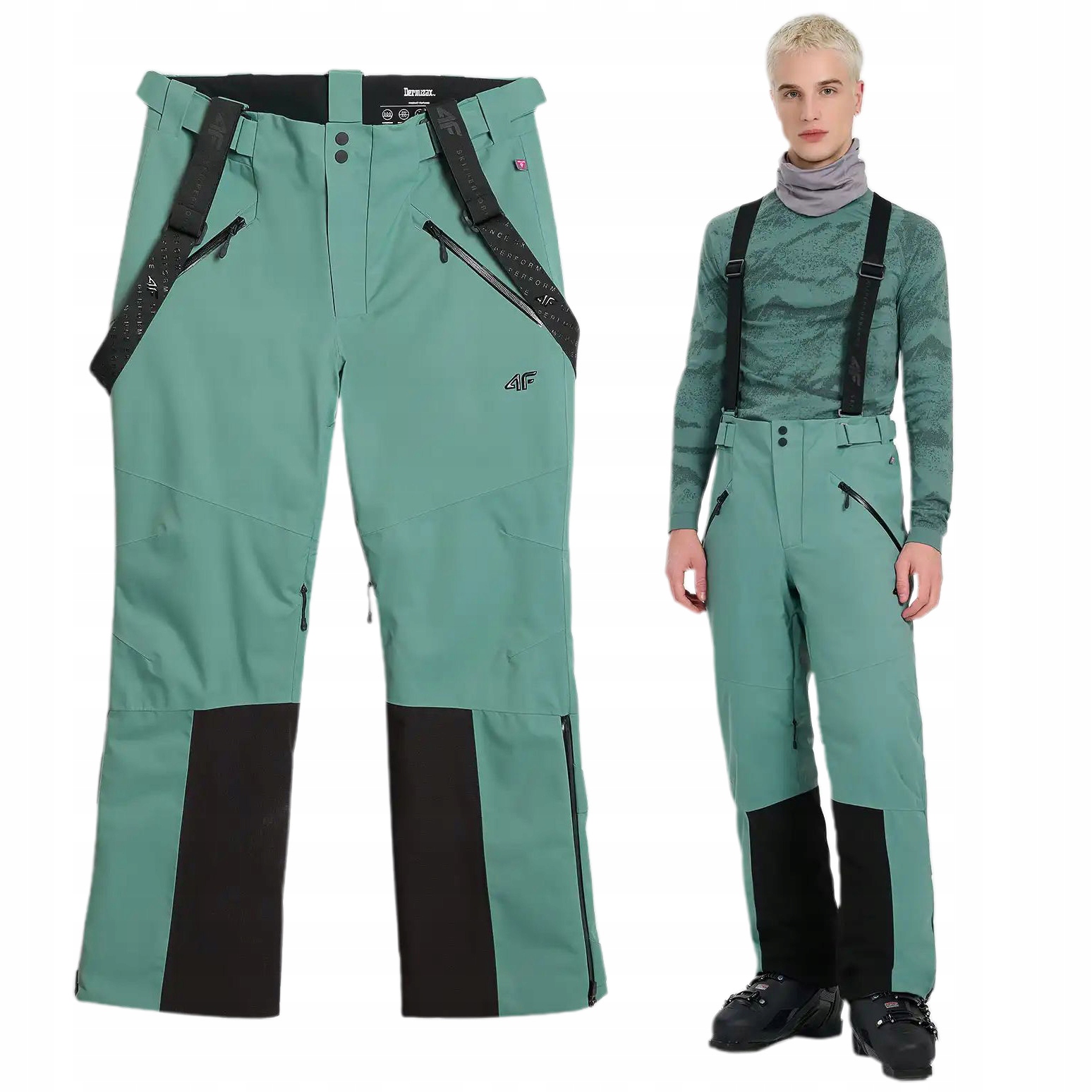 Spodnie Narciarskie męskie 4F Profesjonalne membr 20000 TRM0902 Primaloft M