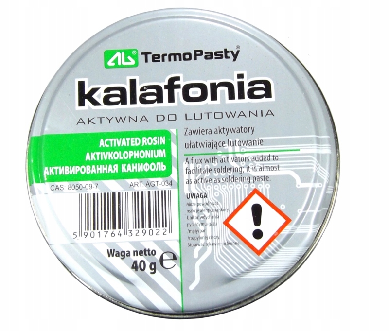 Kalafonia do lutowania 40g Ag Termopasty