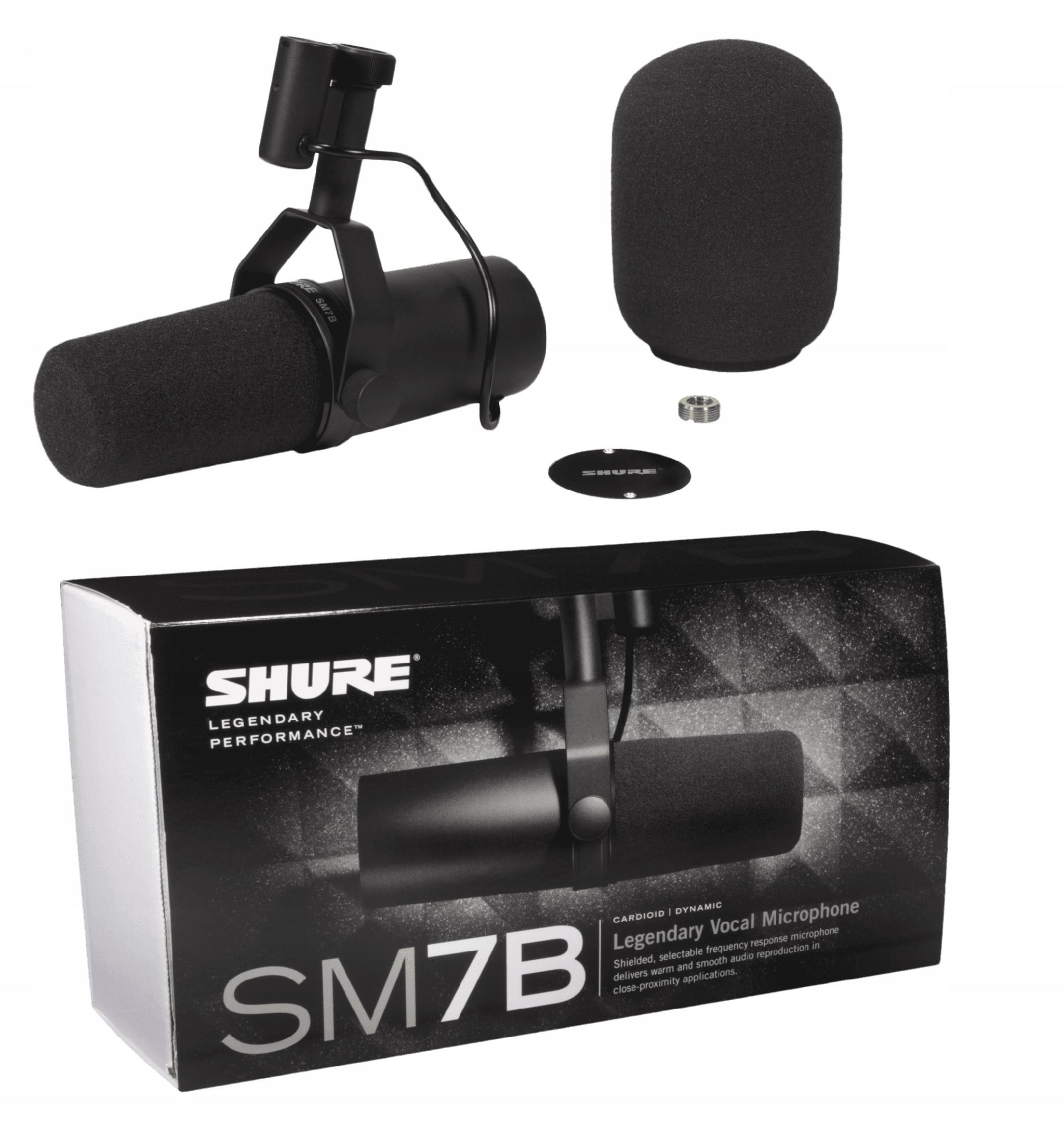 Shure SM7B dynamický vokálny mikrofón pre lektora podcastu rádia
