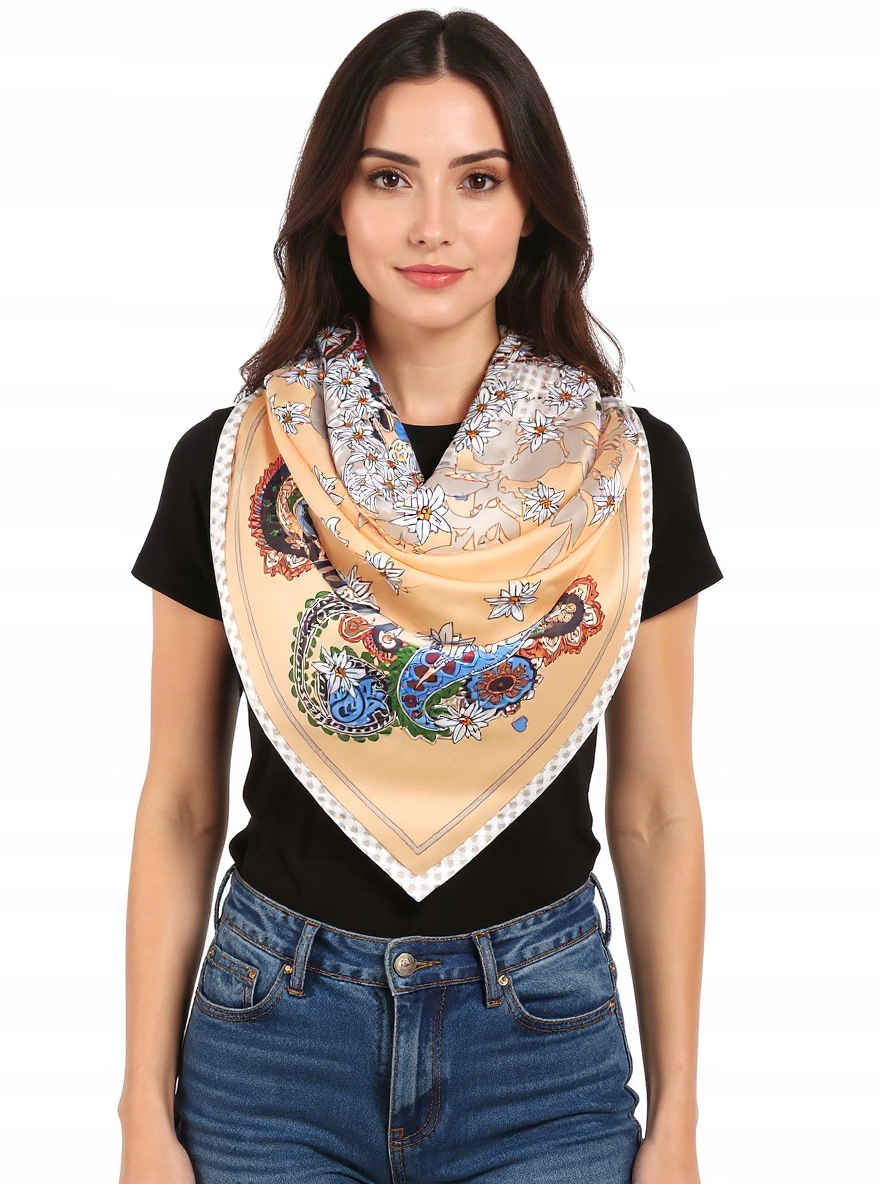 Hedvábný Šátek 100% Přírodní Morušový Hedvábí, Prémiová Kvalita